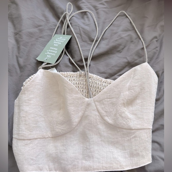 H&M Crop Top with Sparkly Straps BNWT - Picture 9 of 11